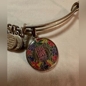 Alex & Ani Peace, Love , Music Bracelet